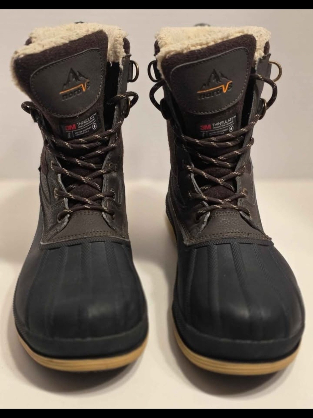 Nortiv8 Men's Avenue Waterproof Winter Duck Snow Boots - Size 9.5